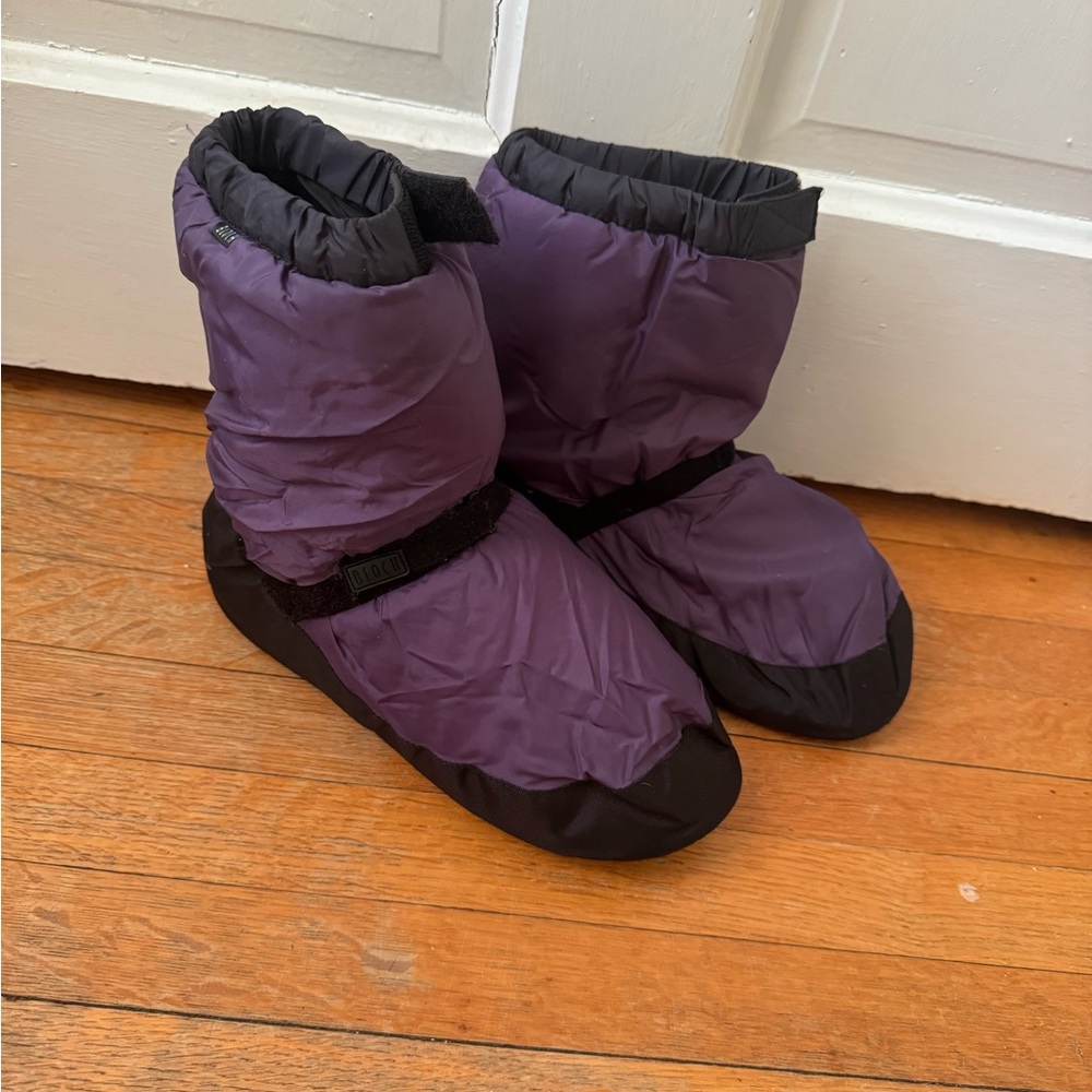 Bloch Purple and Black Insulated Dance Booties